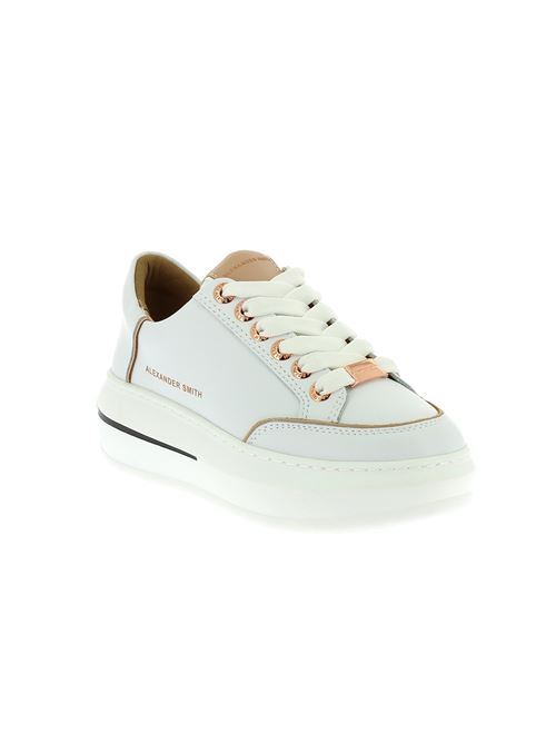 Lancaster Woman sneakers da donna in pelle bianca ALEXANDER SMITH | LSW1756WCMX